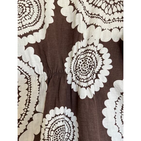 Boden Brown Linen Women's Dress Size US 8 UK 12 Bohemian Boho Design Cute Casual - Picture 8 of 13